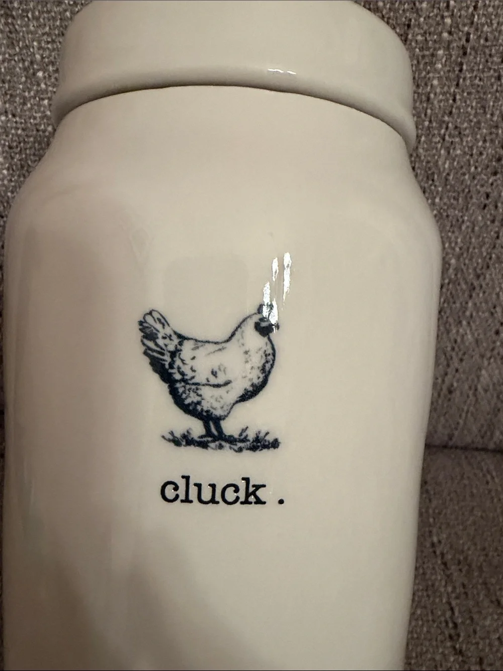 Rae Dunn cluck. HTF farm line canister